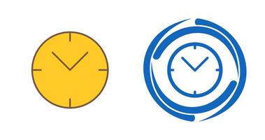 Unique Clock Vector Icon