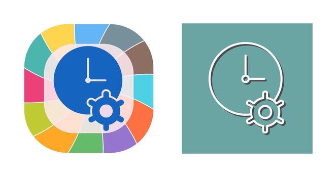 Unique Time Optimization Vector Icon
