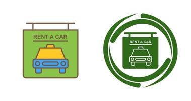 Rent a Car Vector Icon