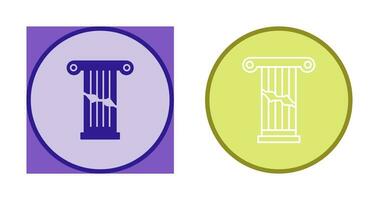 Broken Pillar Vector Icon