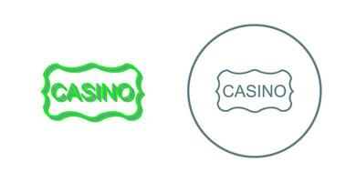 Casino Sign Vector Icon