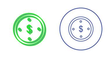 Dollar Coin Vector Icon