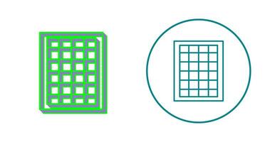 Table of Rates Vector Icon