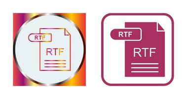 icono de vector rtf