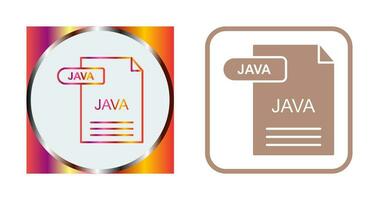 icono de vector de java