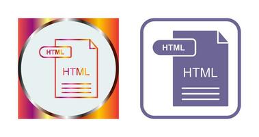 icono de vector html