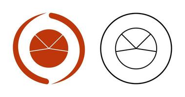 icono de vector de análisis de gráfico circular