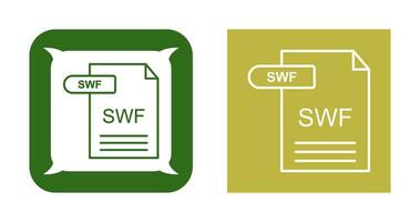 icono de vector de swf