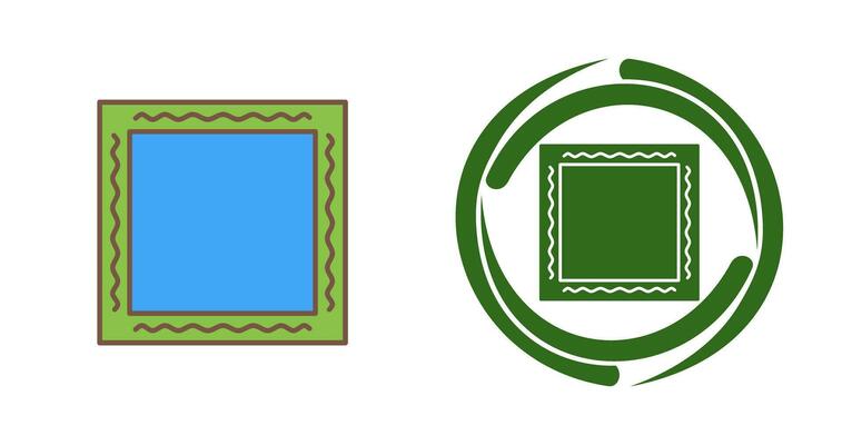 Unique Frame Vector Icon