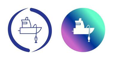 Fishing Boat Vector Icon