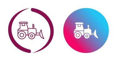 Industrial Tractor Vector Icon