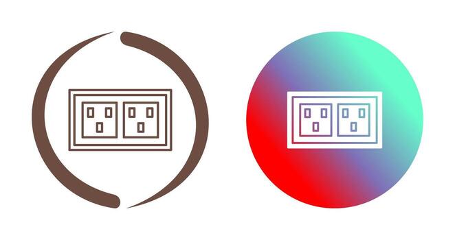 icono de vector de enchufe