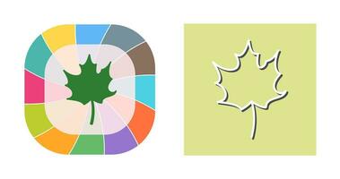 Autumn Leaf Vector Icon