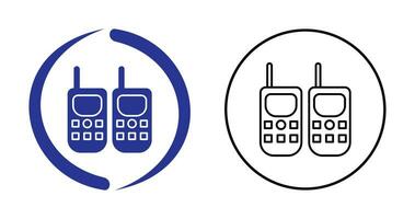 icono de vector de walkie-talkie