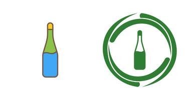 Champagne Bottle Vector Icon