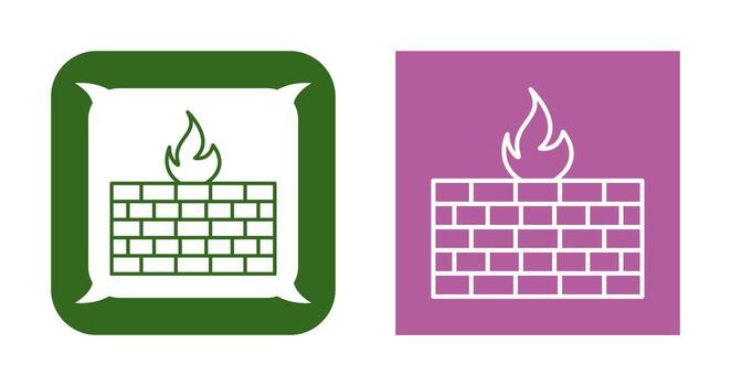 icono de vector de firewall