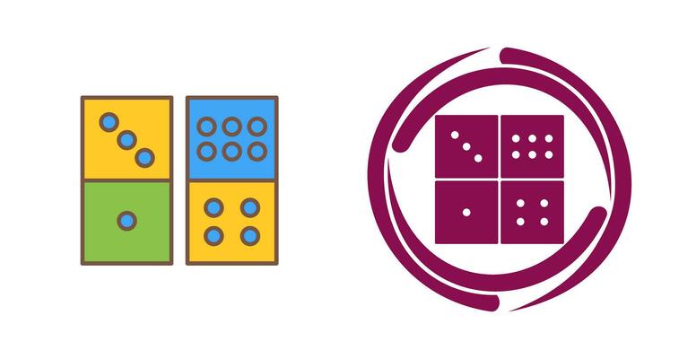 Domino Game Vector Icon