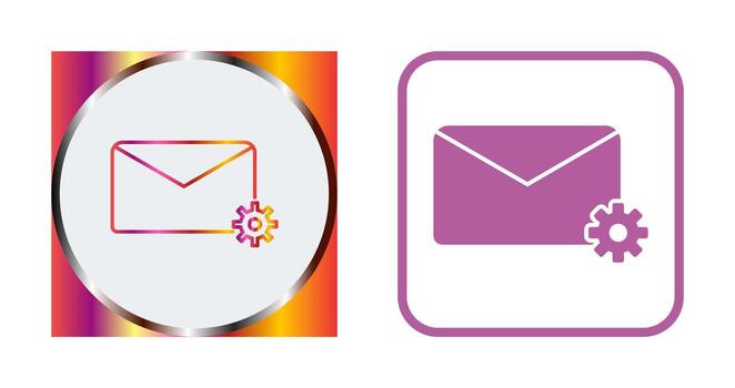 Message Settings Vector Icon