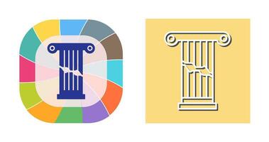Broken Pillar Vector Icon