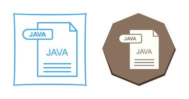 icono de vector de java