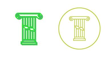 Broken Pillar Vector Icon