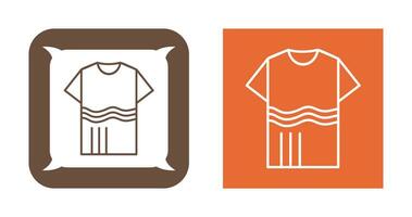 T Shirt with lines Vector Icon