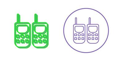 icono de vector de walkie-talkie