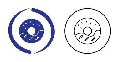 Cream Doughnut Vector Icon