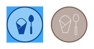 Spoon and Napkin Vector Icon