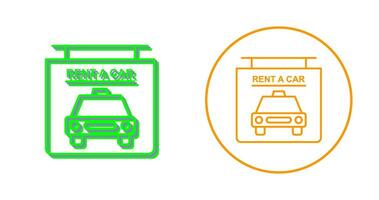 Rent a Car Vector Icon