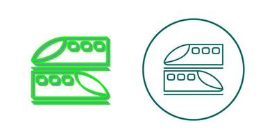 icono de vector de trenes