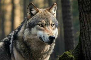 Wolf. AI Generative Pro Photo