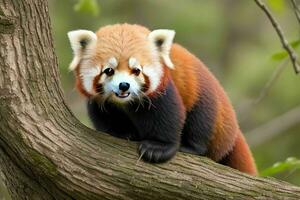 Red panda. AI Generative Pro Photo