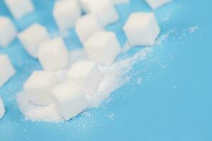 background of sugar cubes photo