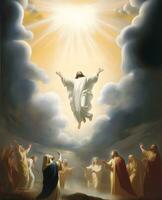 Glorious Ascension of Jesus Christ, Rising with Faith to Join Heavenly Realm photo