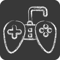 Icon Gamepad. related to Computer symbol. chalk Style. simple design editable. simple illustration vector