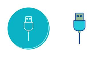 Unique USB Cable Vector Icon