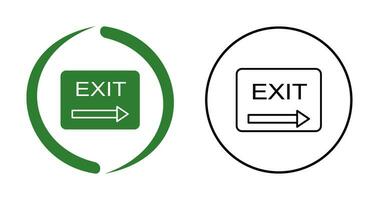 Unique Exit Vector Icon