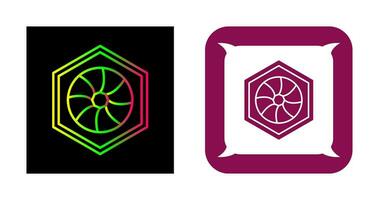 Unique Hexagonal Diaphram Vector Icon