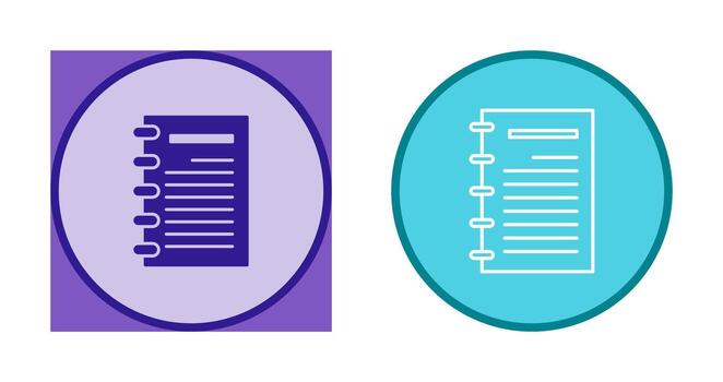 Notepad Vector Icon