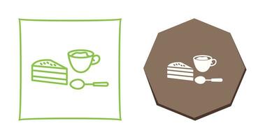 icono de vector de café servido