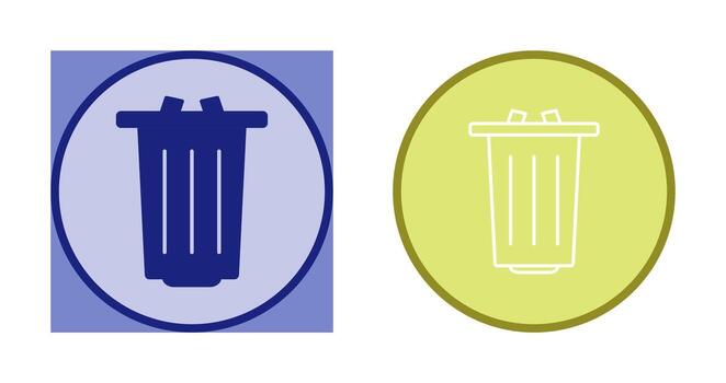 icono de vector de basura