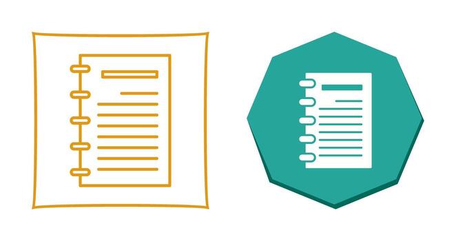 Notepad Vector Icon