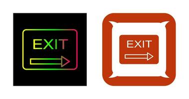 Unique Exit Vector Icon