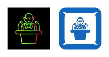 Unique Lecture Vector Icon
