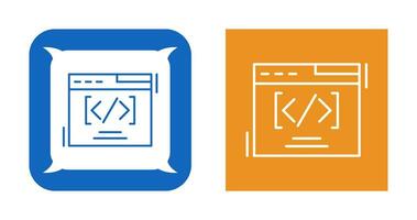 Web Coding Vector Icon