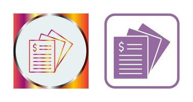 Invoice Vector Icon