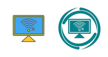 Disconnected Network Vector Icon