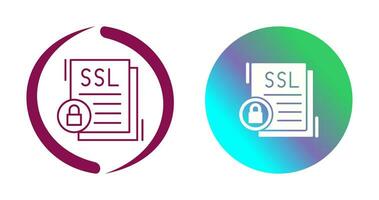 icono de vector de ssl