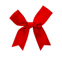 red ribbon bow isolated for ornament png